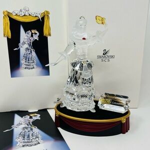 Mint Swarovski Crystal Society’s “Columbine” Issued in 2000 with stand & plaque